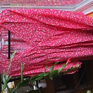 H&M Vibrant Pink and Red Floral Dress